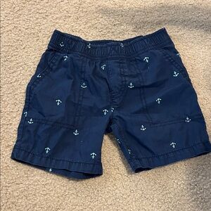 Carter's Navy Anchor Pattern Kids Shorts